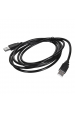 Obrázok pre Lanberg CA-USBA-20CU-0018-BK USB kabel 1.8m 2.0 USB A Černá