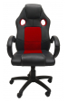 Obrázok pre Topeshop FOTEL ENZO CZER-CZAR kancelářská a počítačová židle Polstrované sedadlo Polstrovaná zádová opěrka
